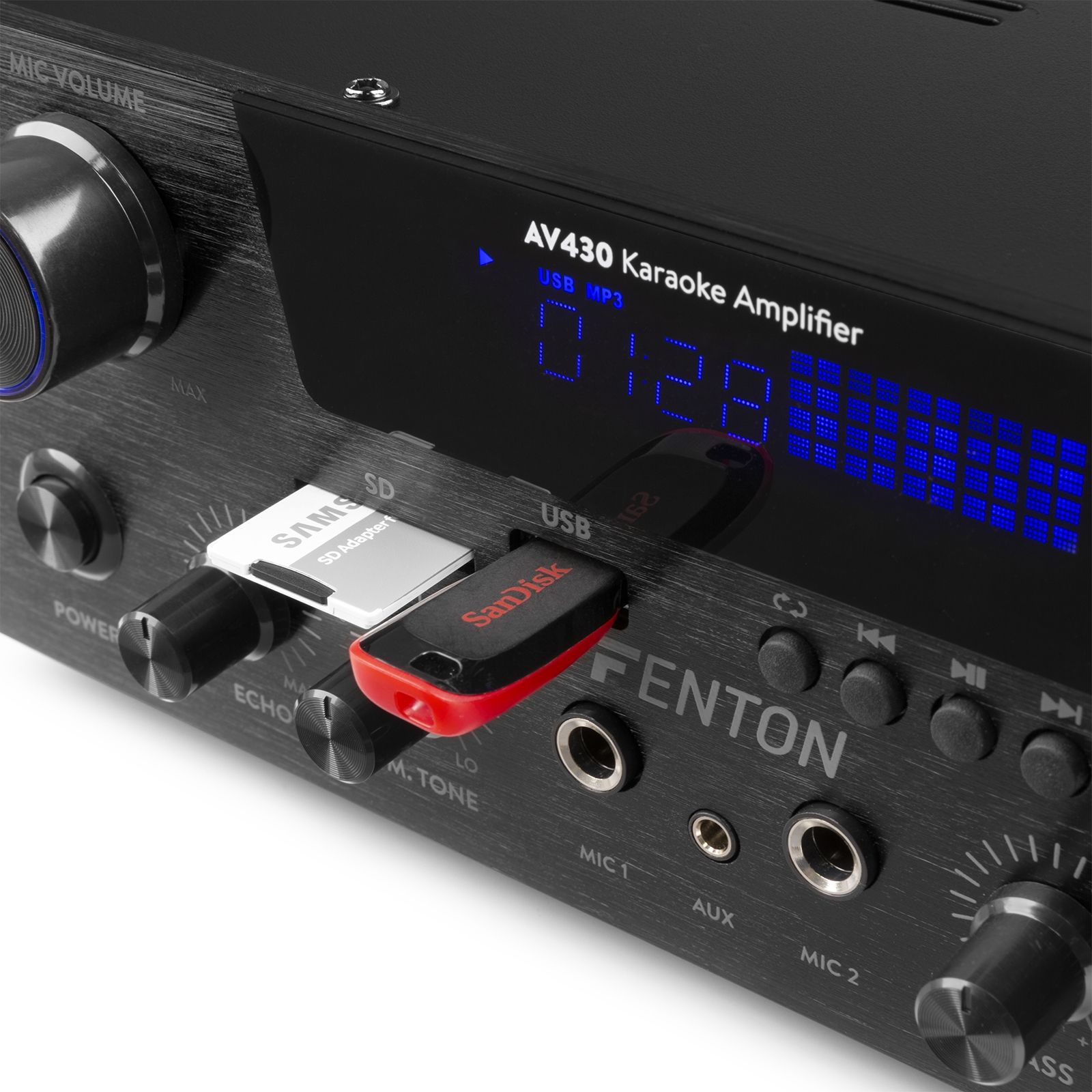 AV430B HiFi Amplifier 2x 300W Black