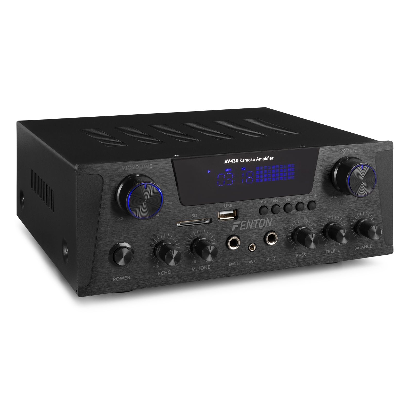 AV430B HiFi Amplifier 2x 300W Black