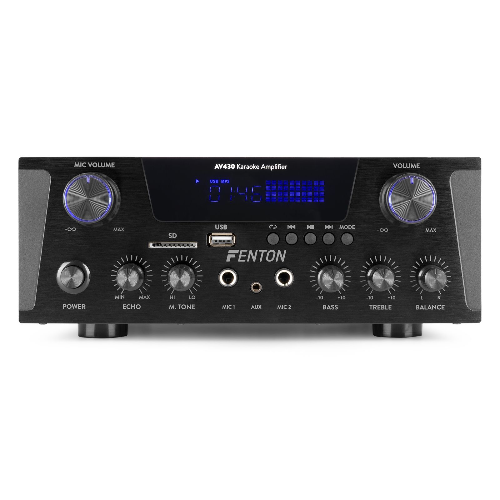 AV430B HiFi Amplifier 2x 300W Black