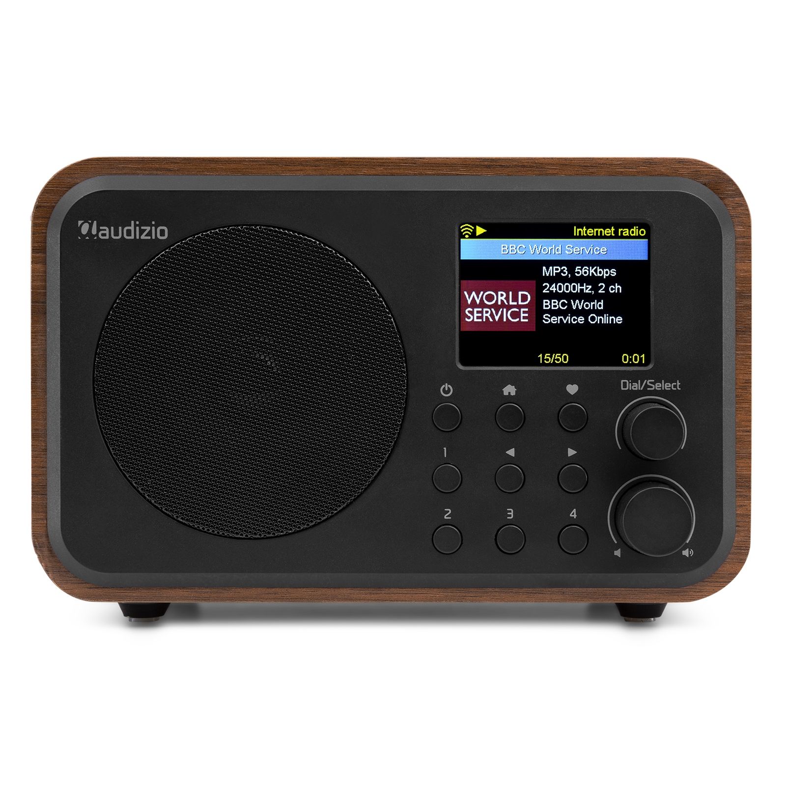 Vicenza WIFI Internet Radio with DAB+ and Battery Wood