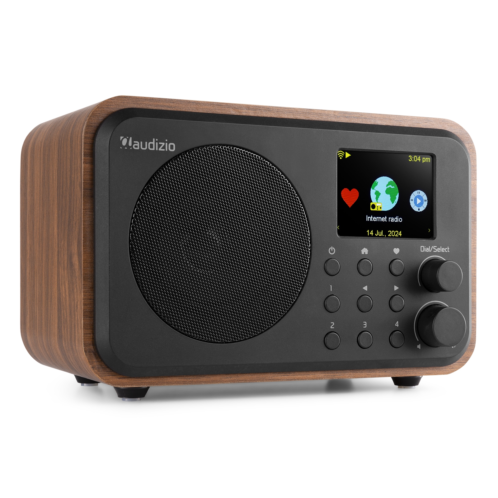 Vicenza WIFI Internet Radio with DAB+ and Battery Wood