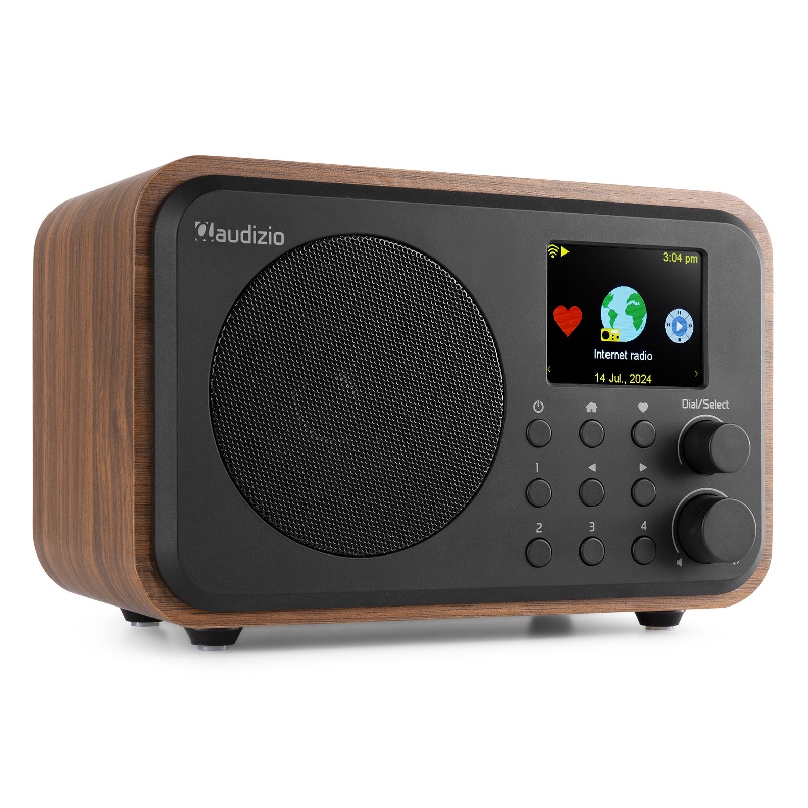 Vicenza WIFI Internet Radio with DAB+ and Battery Wood