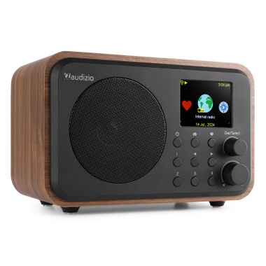 Vicenza WIFI Internet Radio with DAB+ and Battery Wood