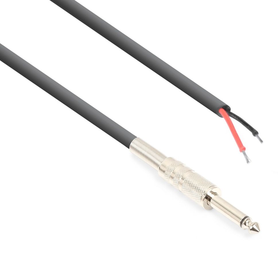 CX410 Speaker Cable 6.3mm Mono Jack - Open End  Black