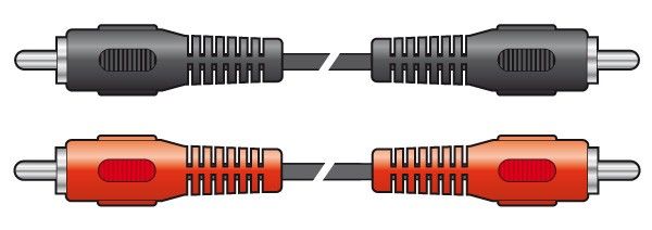 CX402 Cable 2RCA  Bulk Black