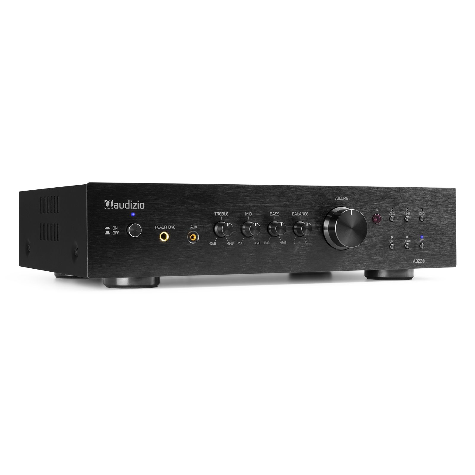 AD220B 2-Channel HiFi Amplifier Black