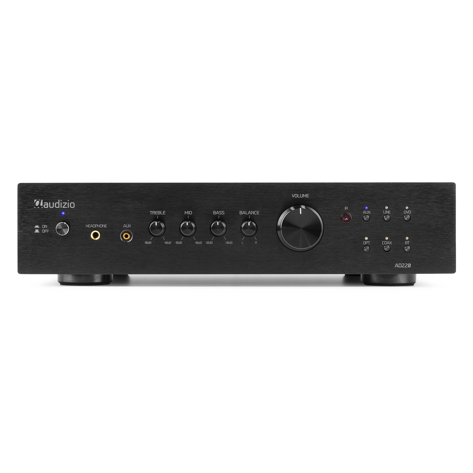 AD220B 2-Channel HiFi Amplifier Black
