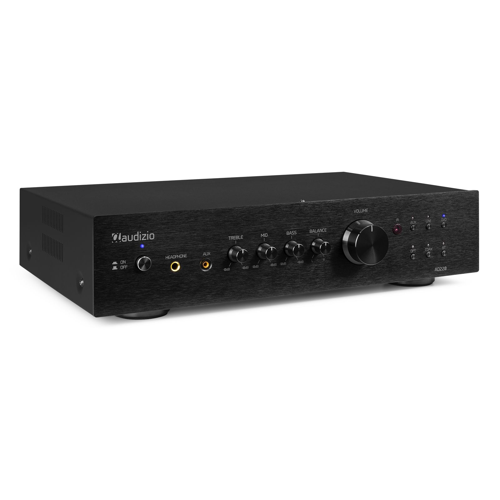 AD220B 2-Channel HiFi Amplifier Black