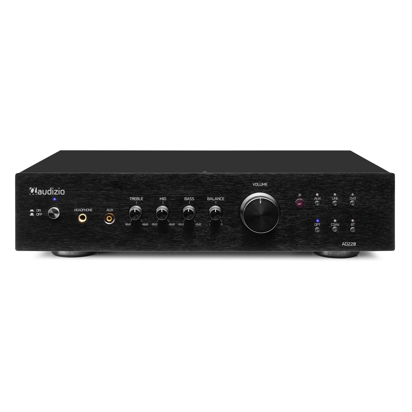 AD220B 2-Channel HiFi Amplifier Black