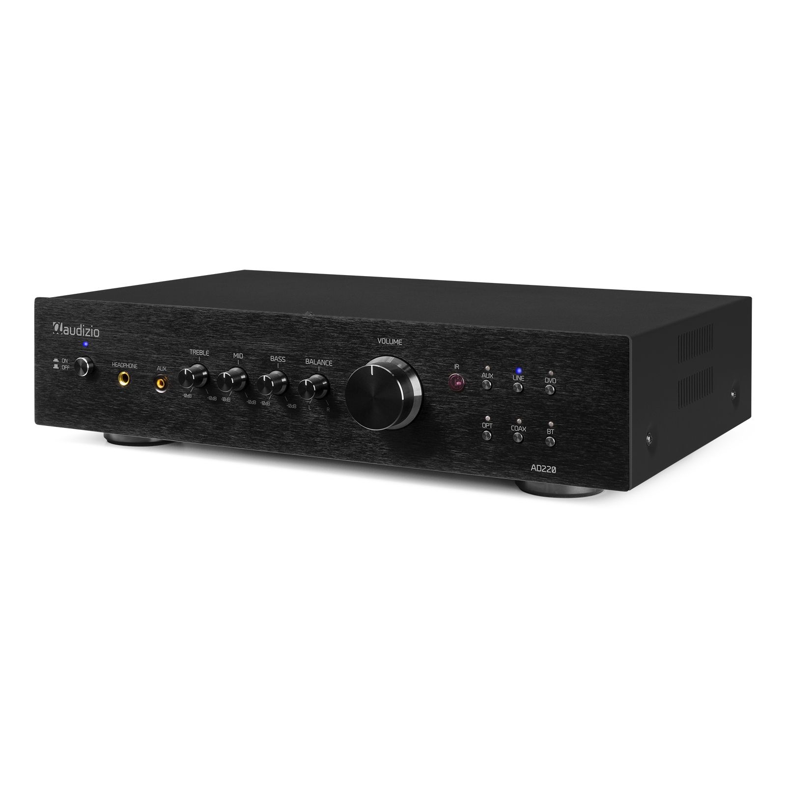 AD220B 2-Channel HiFi Amplifier Black