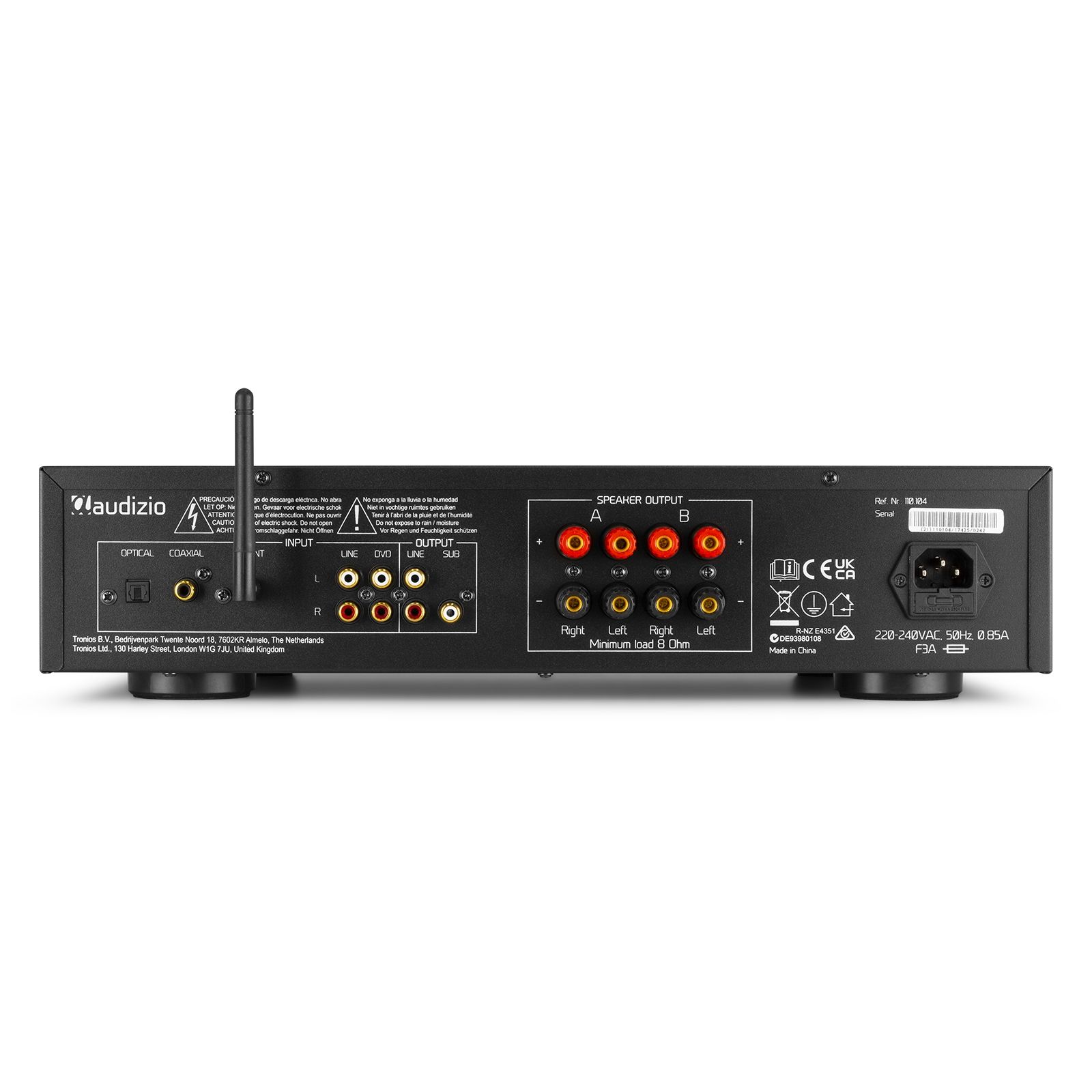 AD420B 4-Channel HiFi Amplifier Black