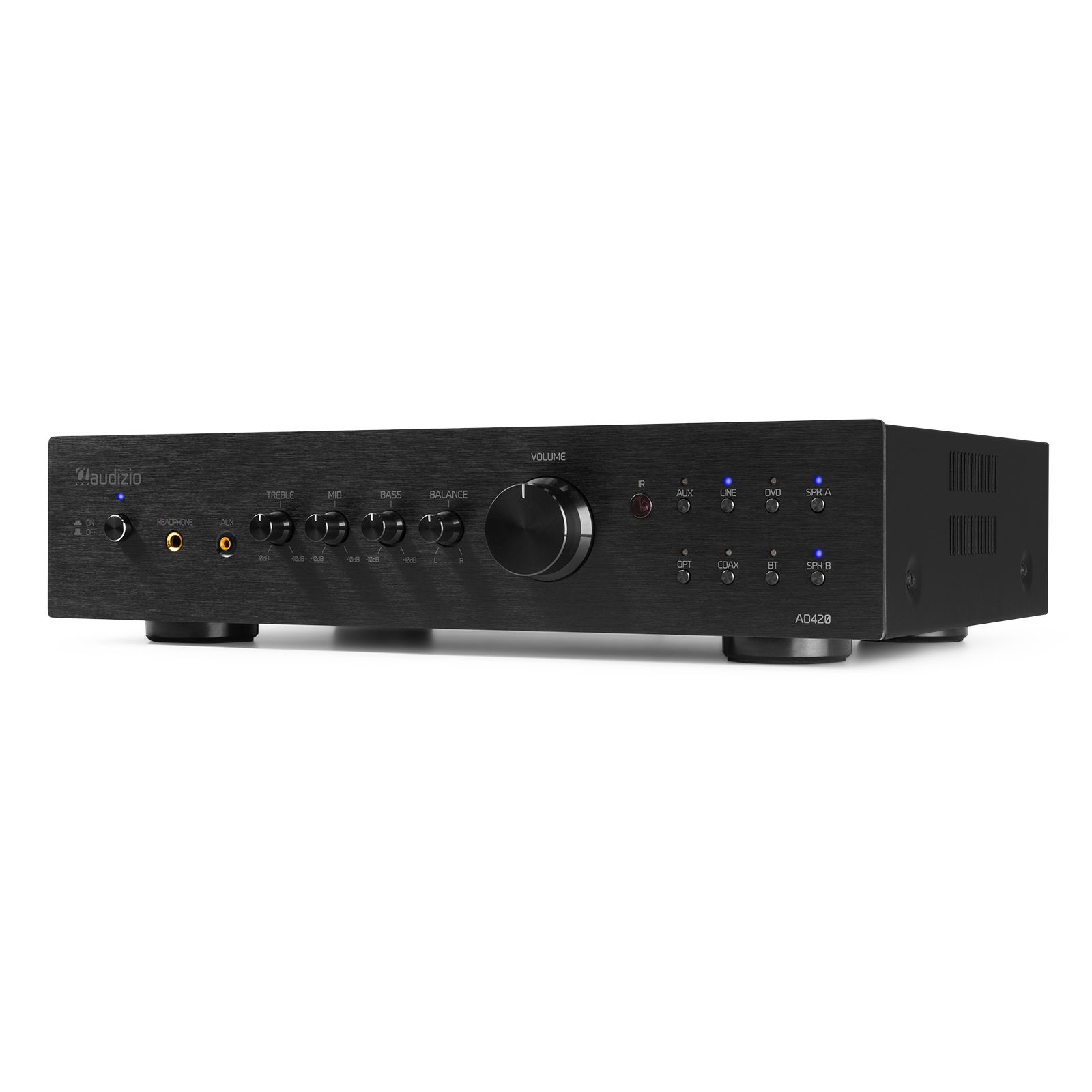 AD420B 4-Channel HiFi Amplifier Black
