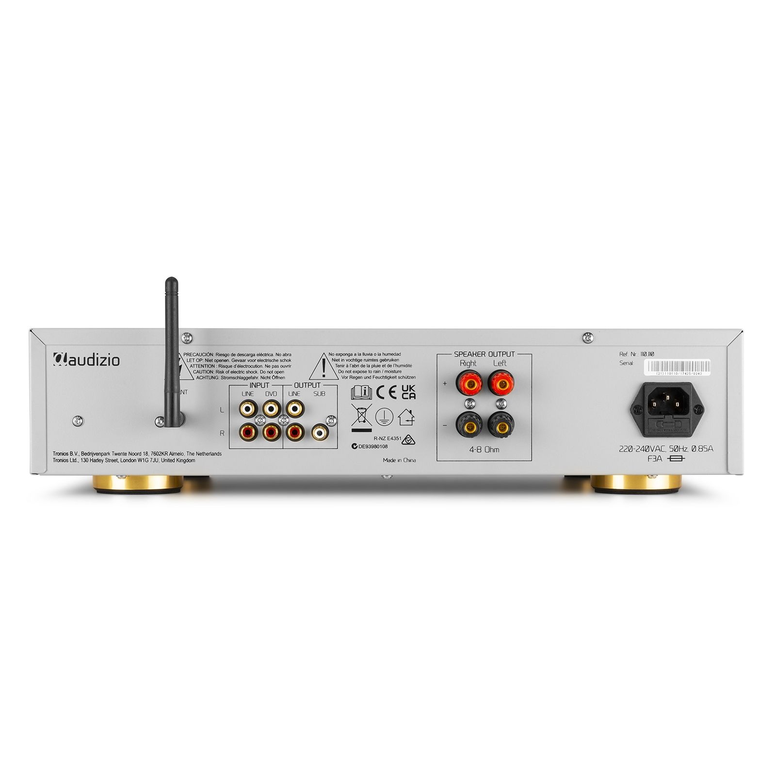 AD200A 2-Channel HiFi Amplifier Alu