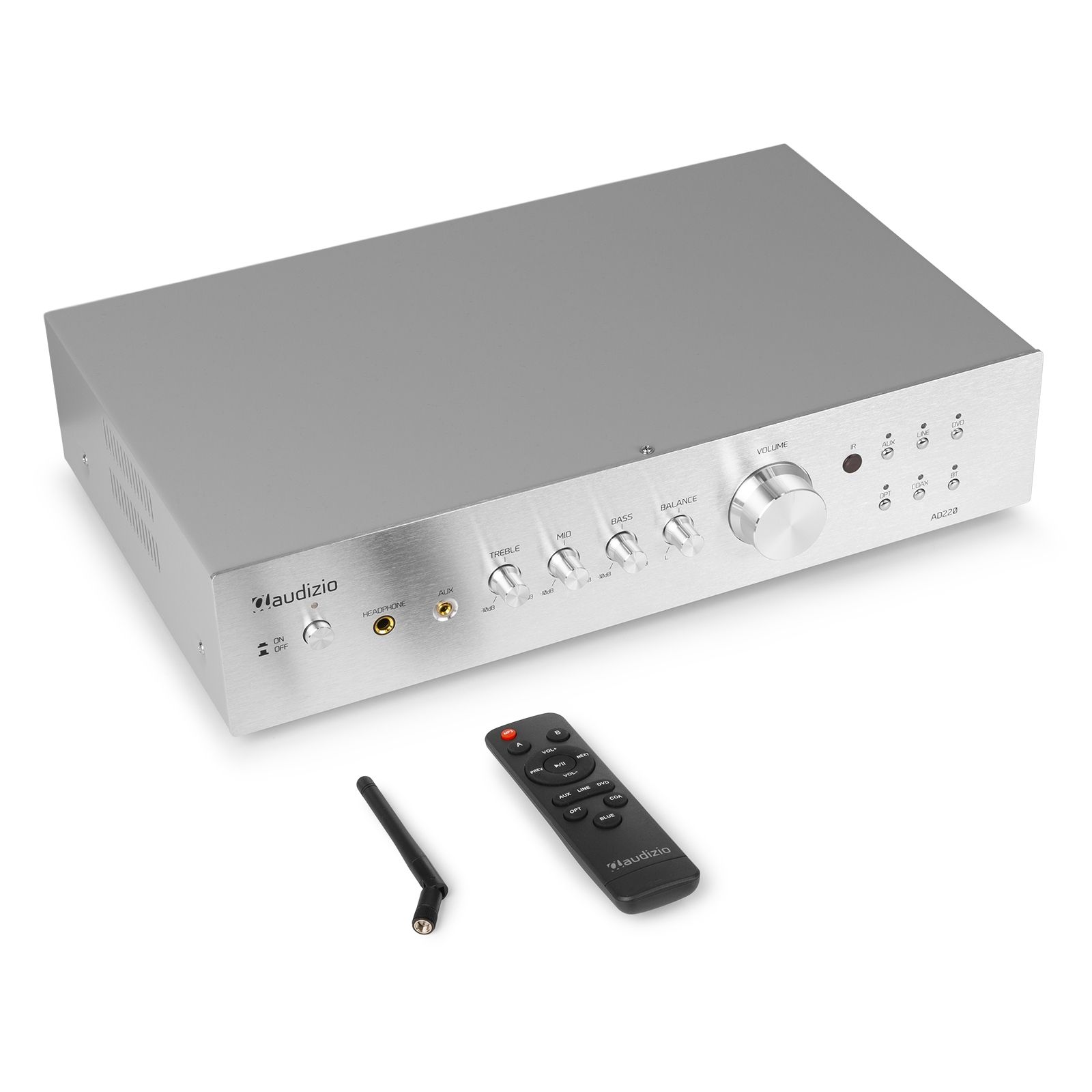 AD220A 2-Channel HiFi Amplifier Alu
