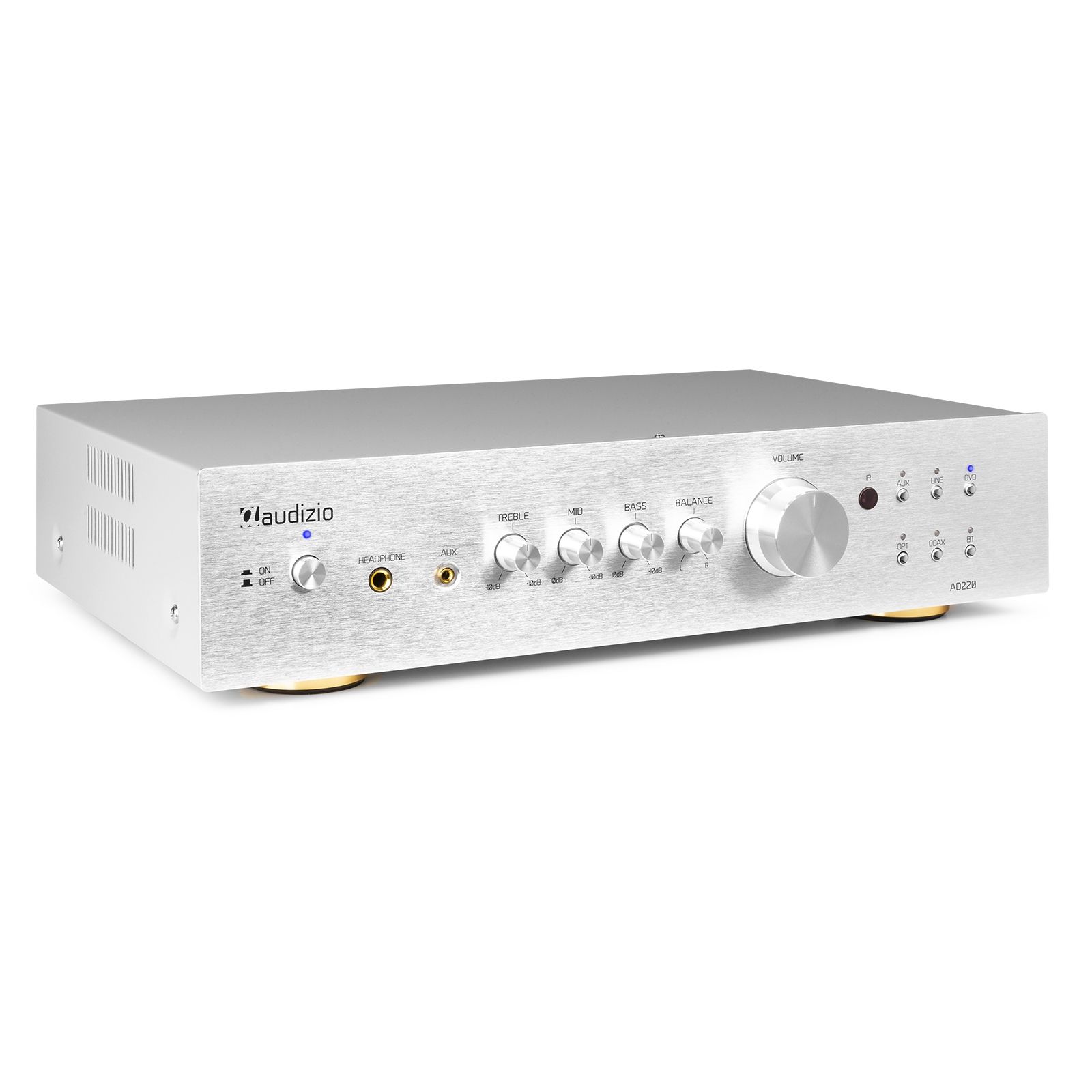 AD220A 2-Channel HiFi Amplifier Alu