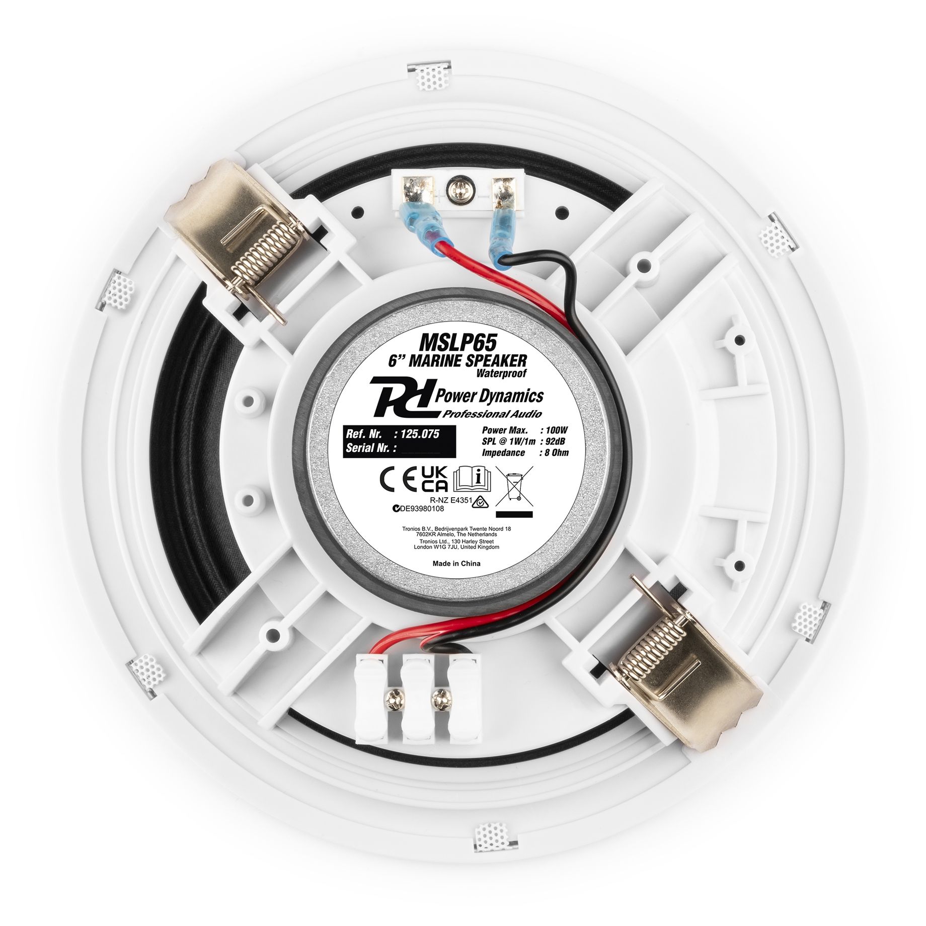 MSLP65 Marine Speaker Set 6" 100W Low Profile