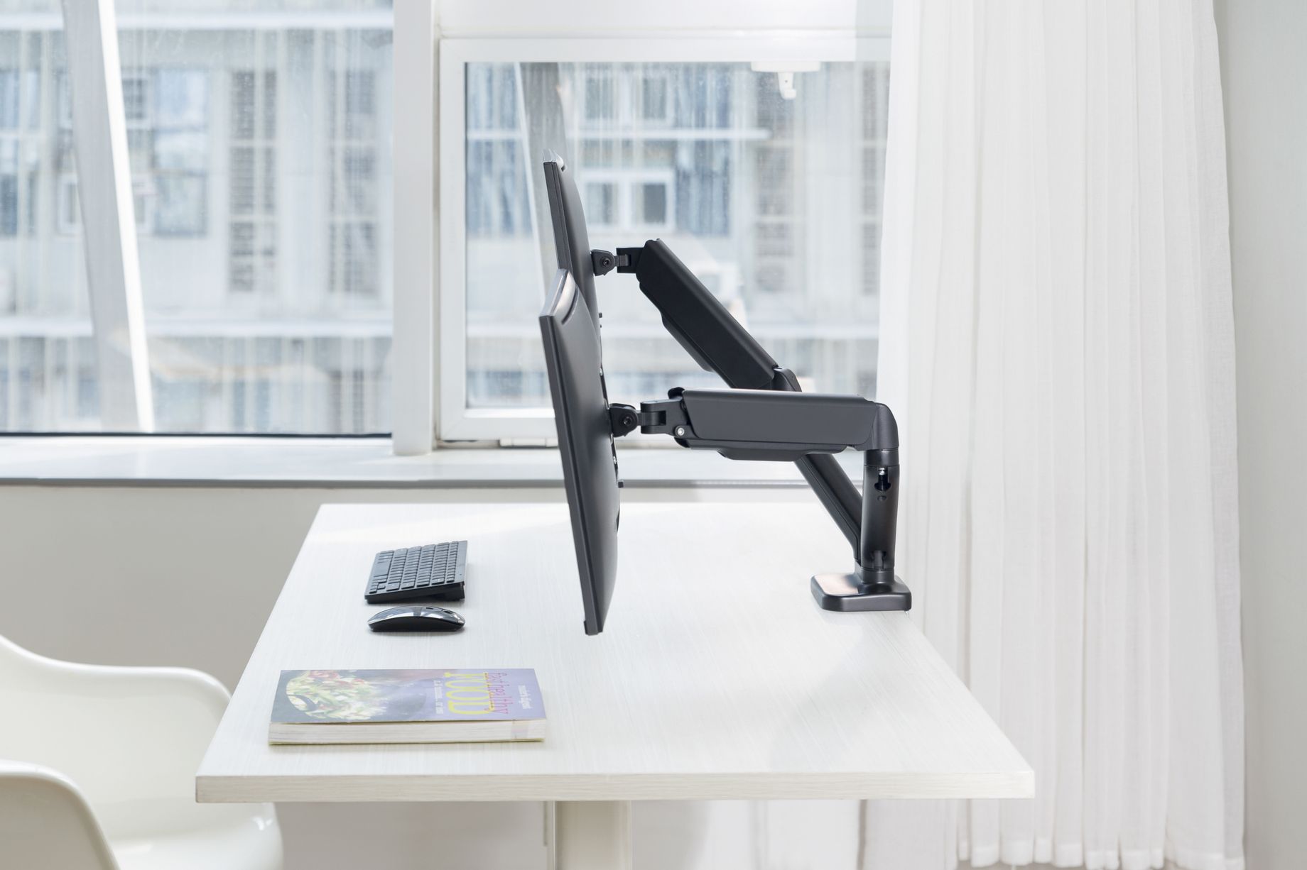 CMA20G Double Monitor Arm Gas Spring 17”- 32”