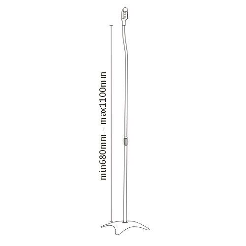 HTS10 Satellite Speaker Floor Stand, set of 2