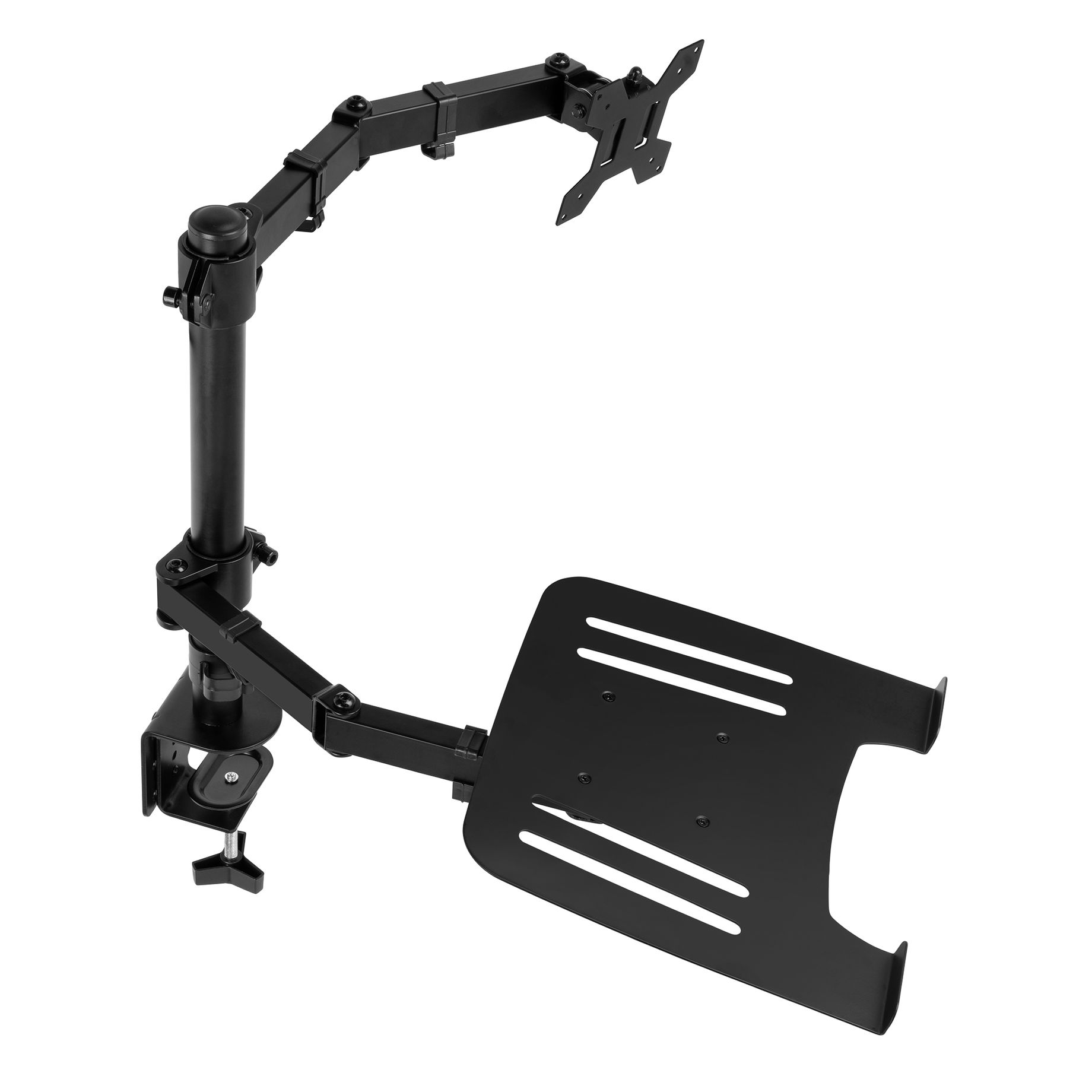 CMA10L Single Monitor Arm 13”- 32” with Laptop stand