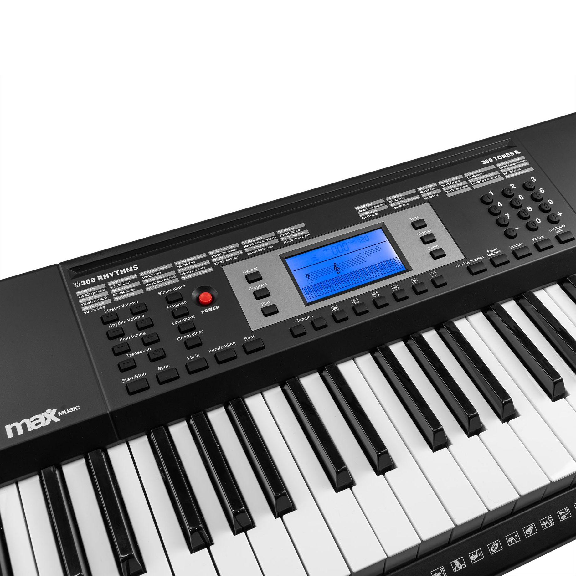 Rhapsody61L Electronic Keyboard with 61 lighted keys Set