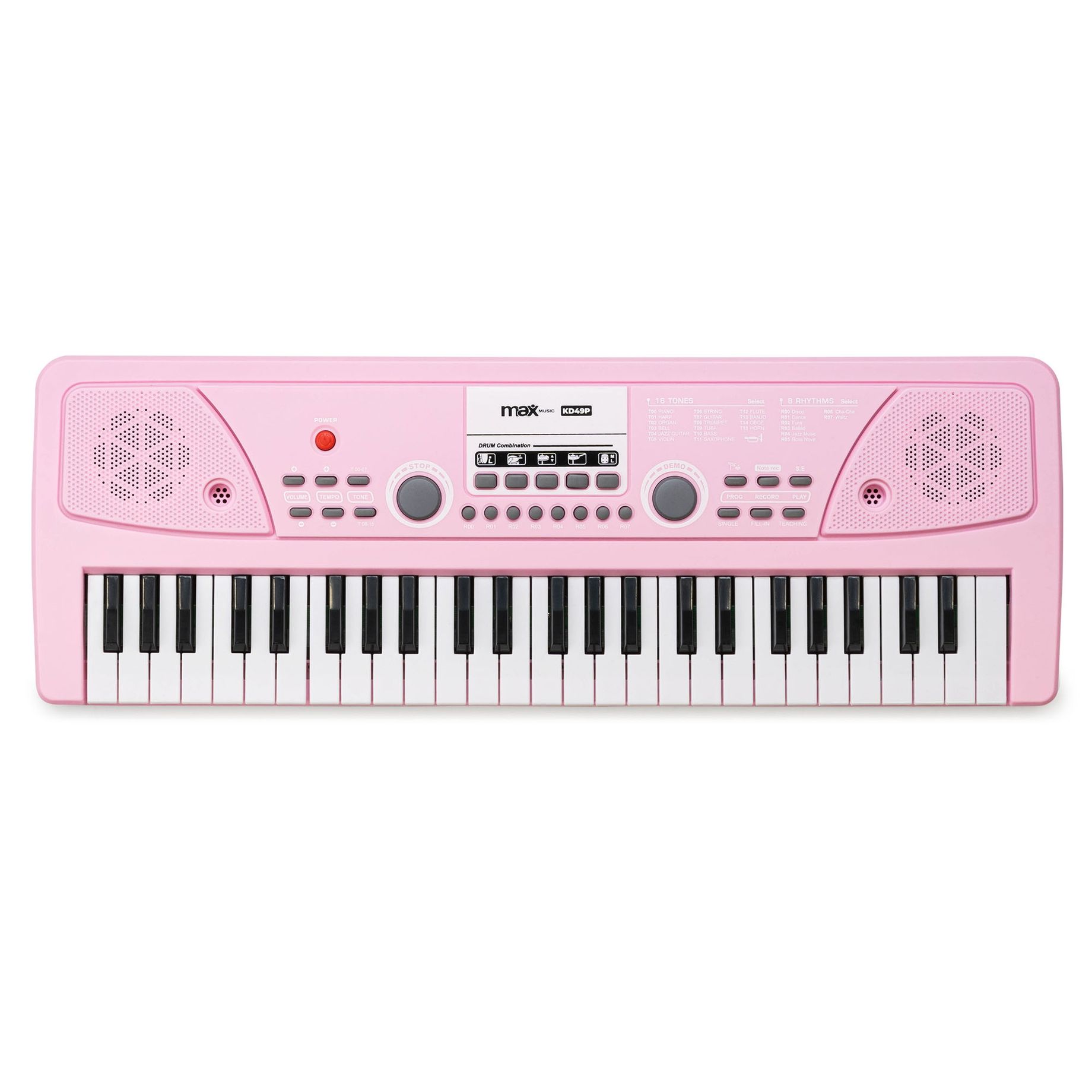 KD49P Electronic Keyboard 49-keys with Battery Pink
