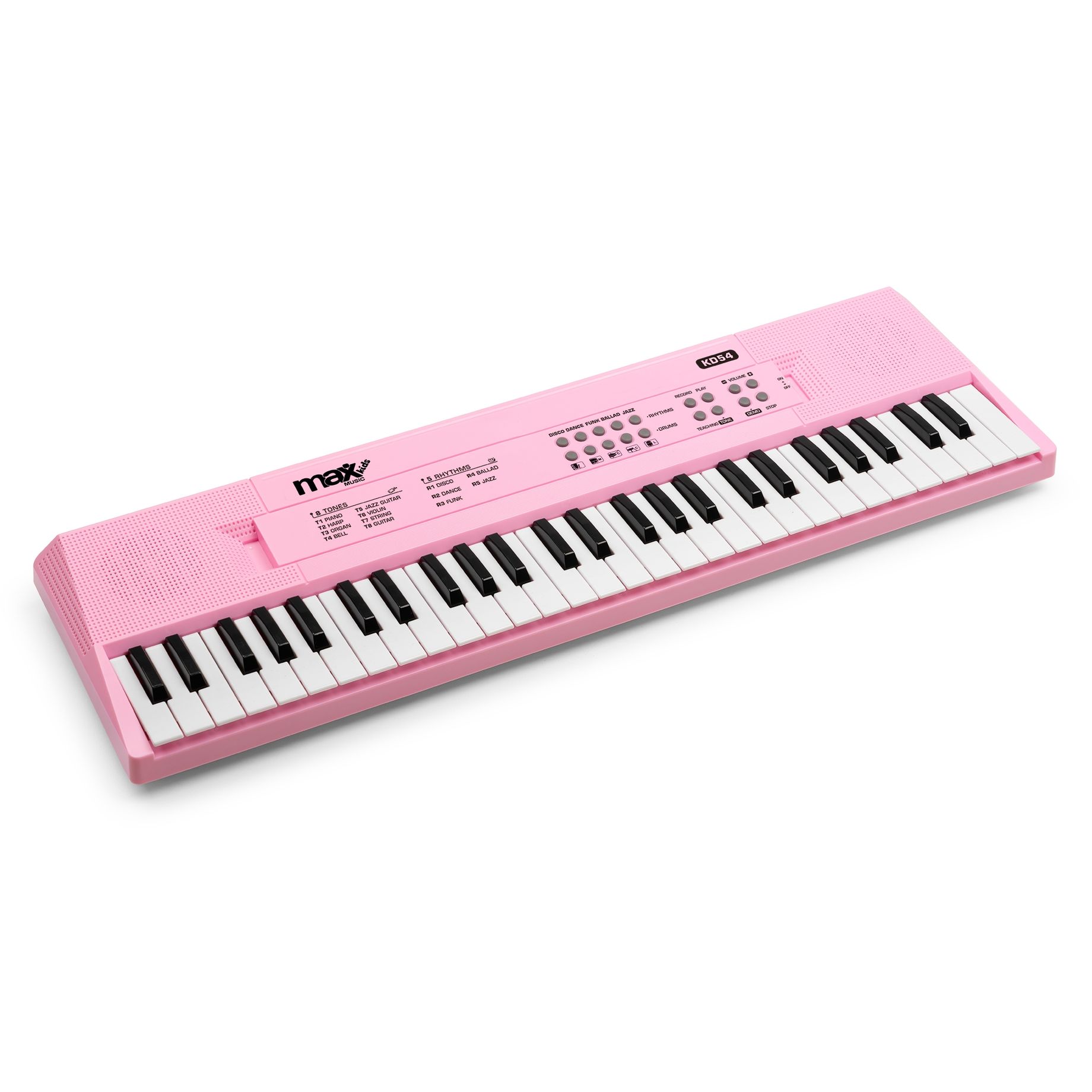 KD54 Electronic Keyboard 54-keys with Battery Pink