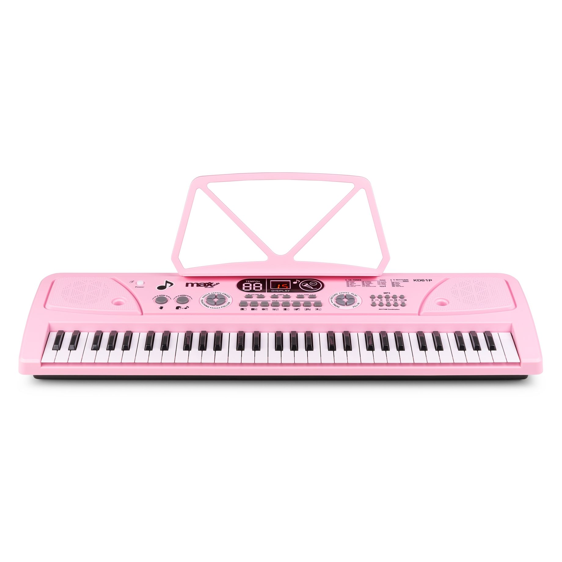 KD61P Electronic Keyboard 61 keys with Battery Pink