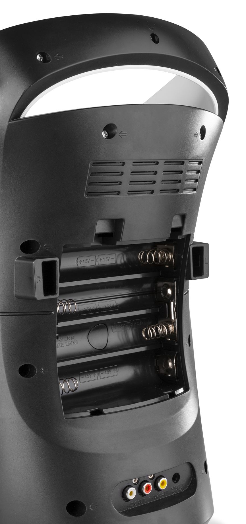 SBS30W Karaoke System with CD and 2 Microphones White