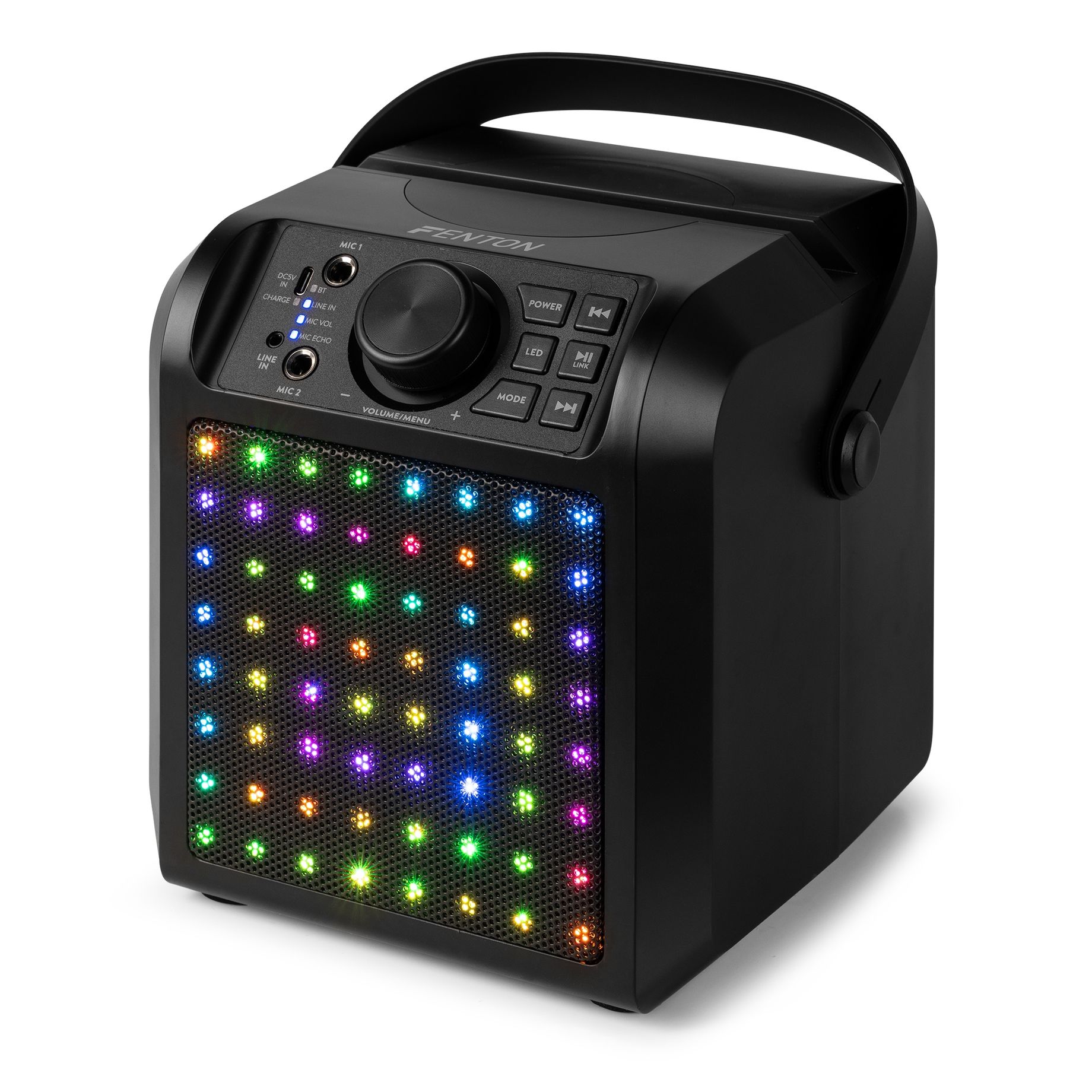 KAR50B Karaoke Speaker with LED Light Effect Black