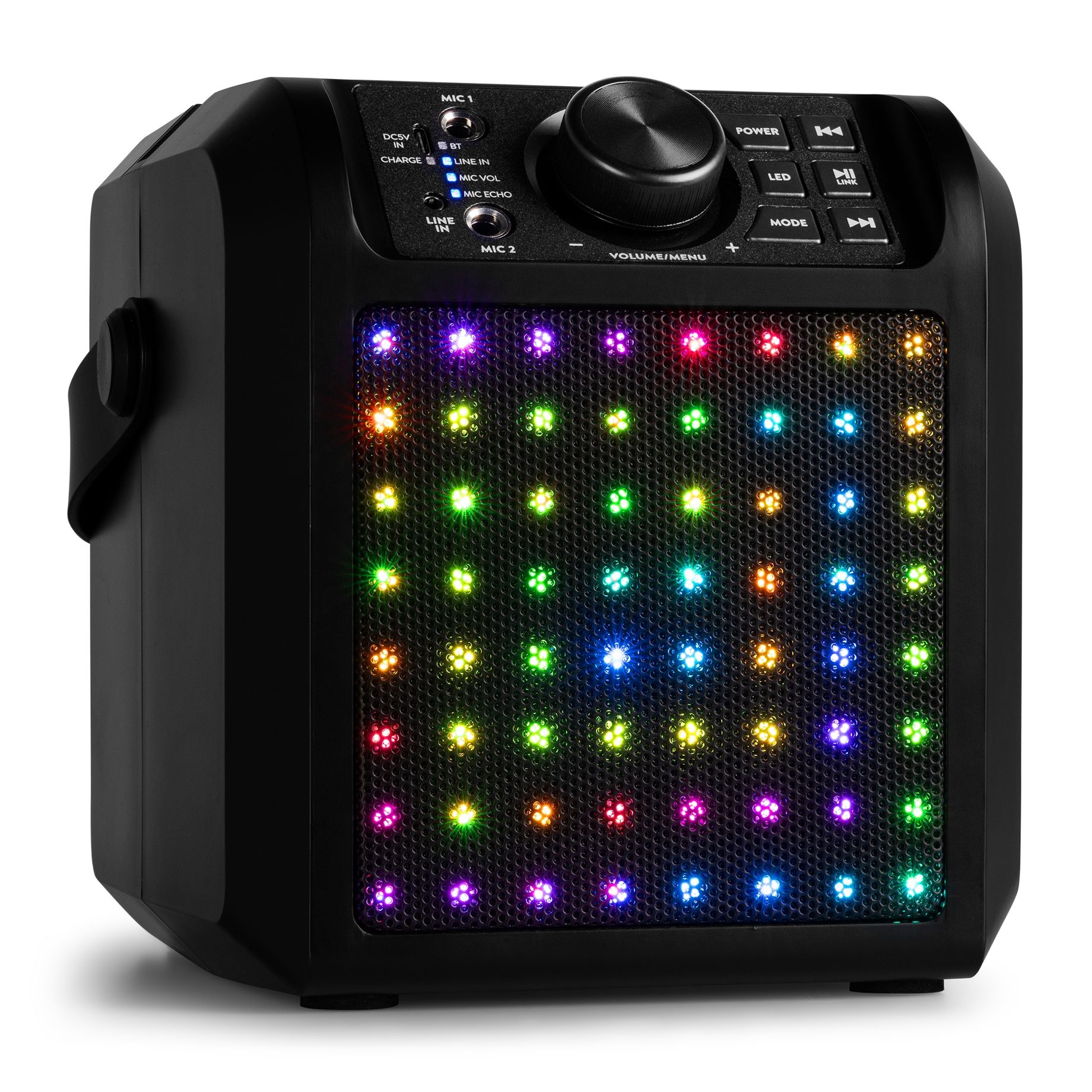 KAR50B Karaoke Speaker with LED Light Effect Black