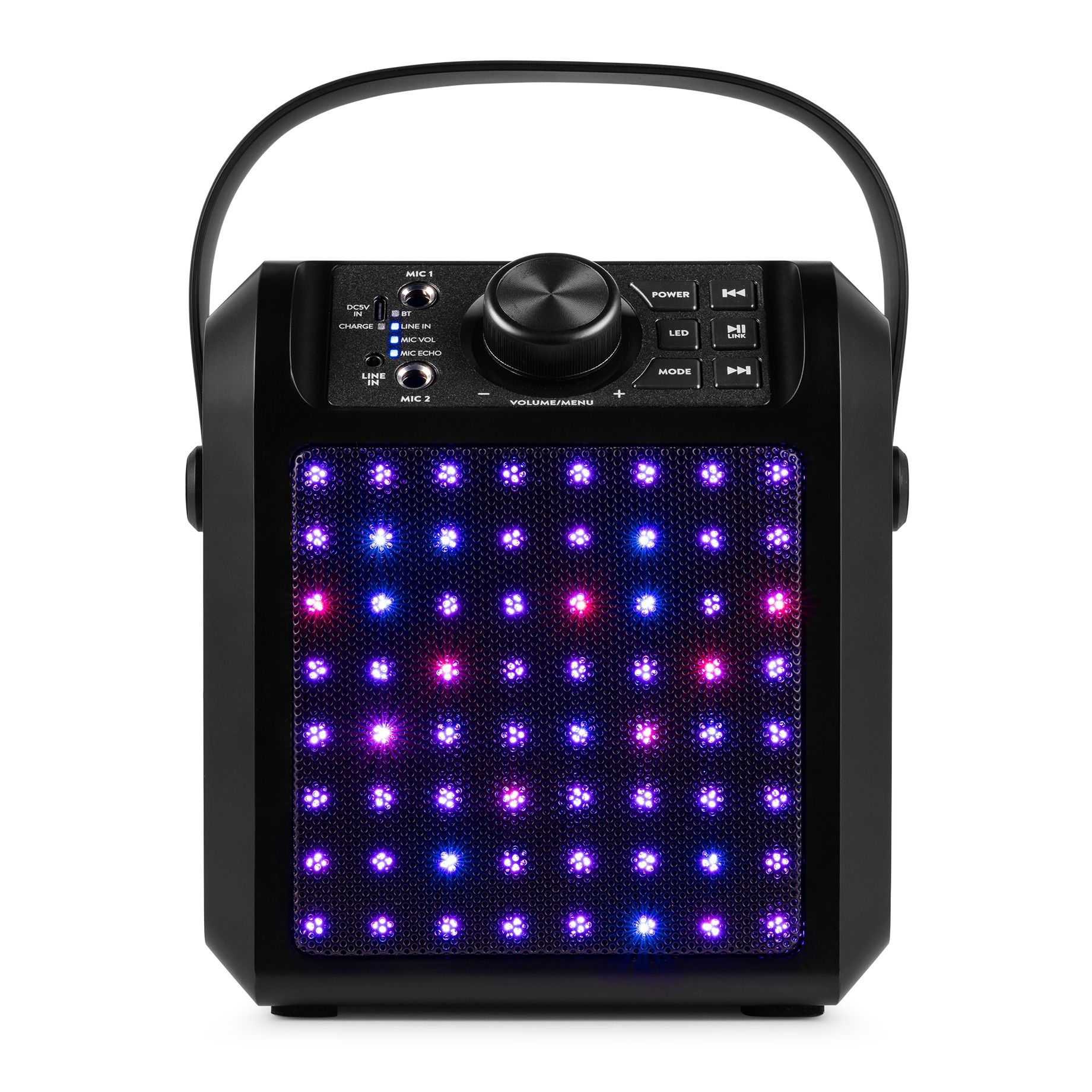 KAR50B Karaoke Speaker with LED Light Effect Black