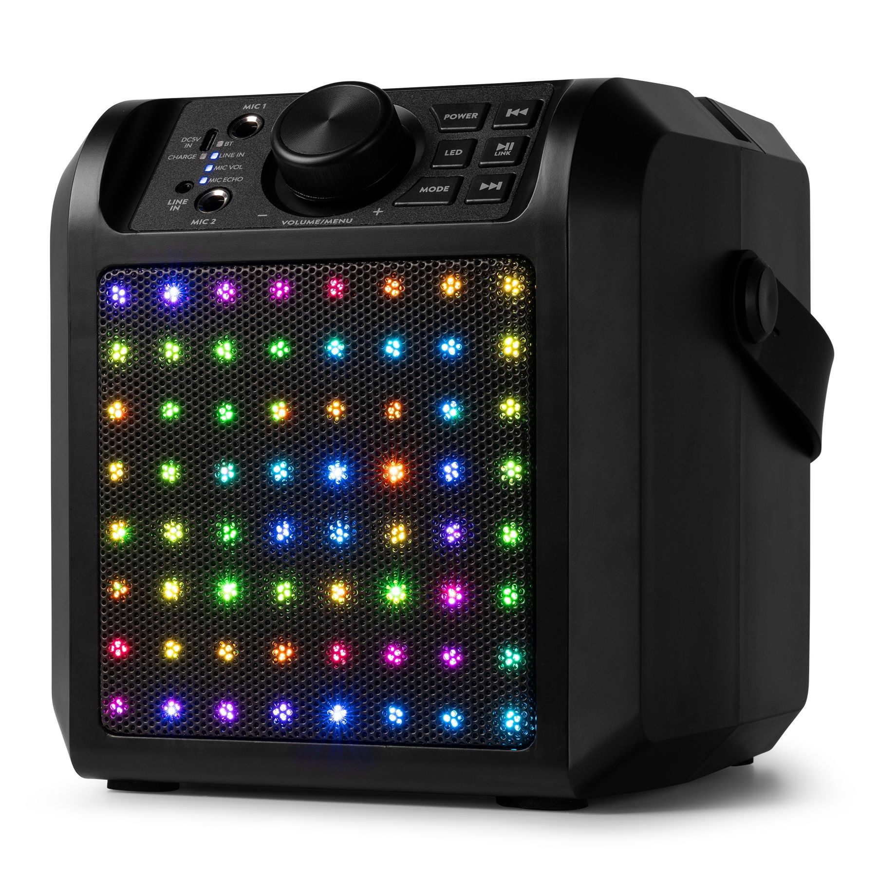 KAR50B Karaoke Speaker with LED Light Effect Black