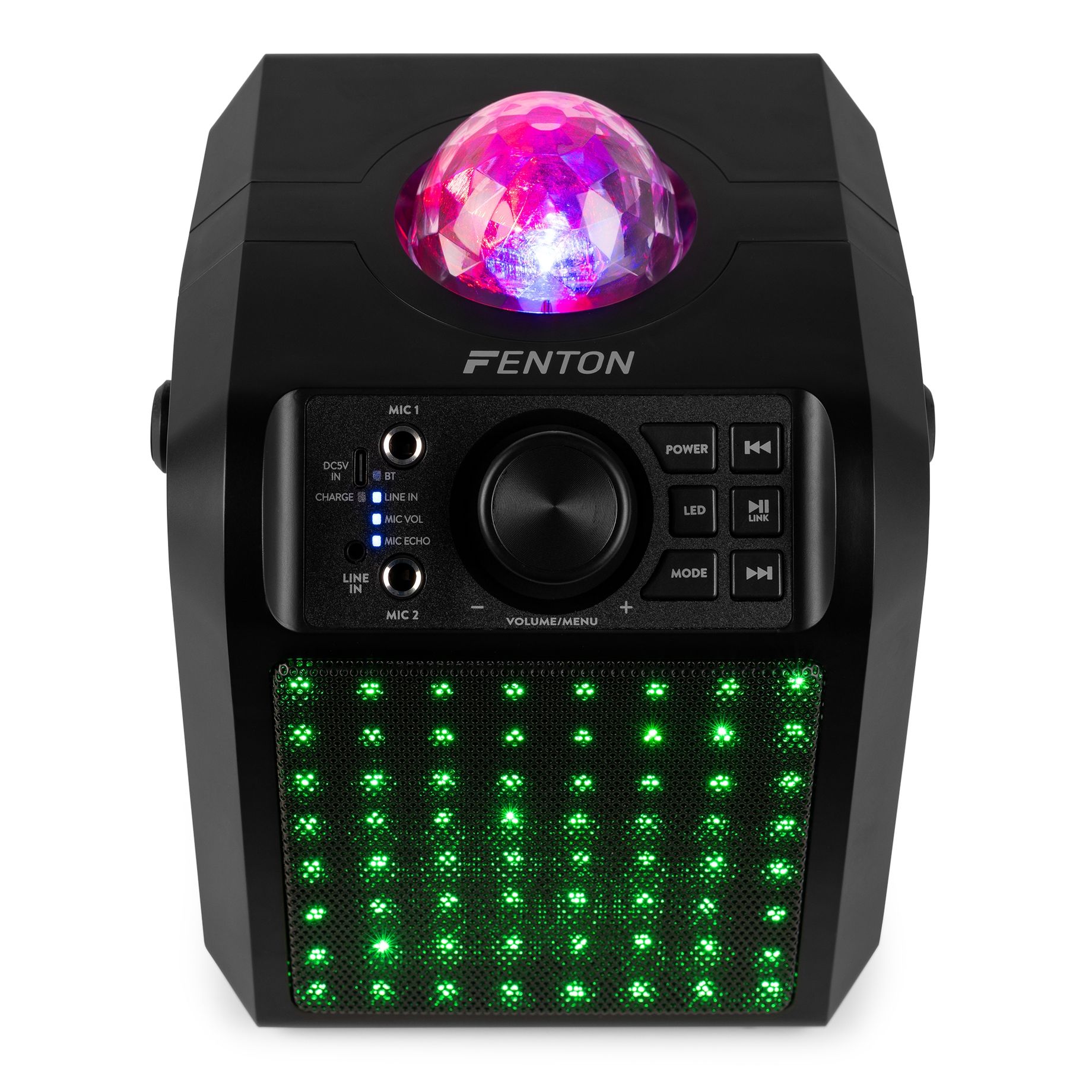 KAR55B Karaoke Speaker with LED Jelly Ball Black