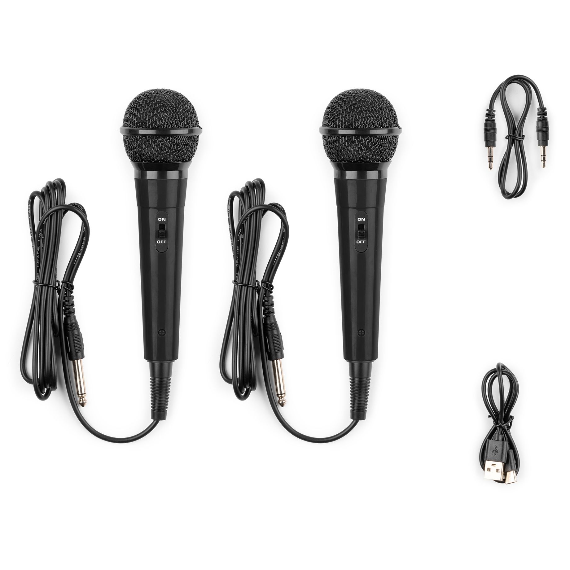 KAR15B Karaoke Speaker with 2 microphones Black