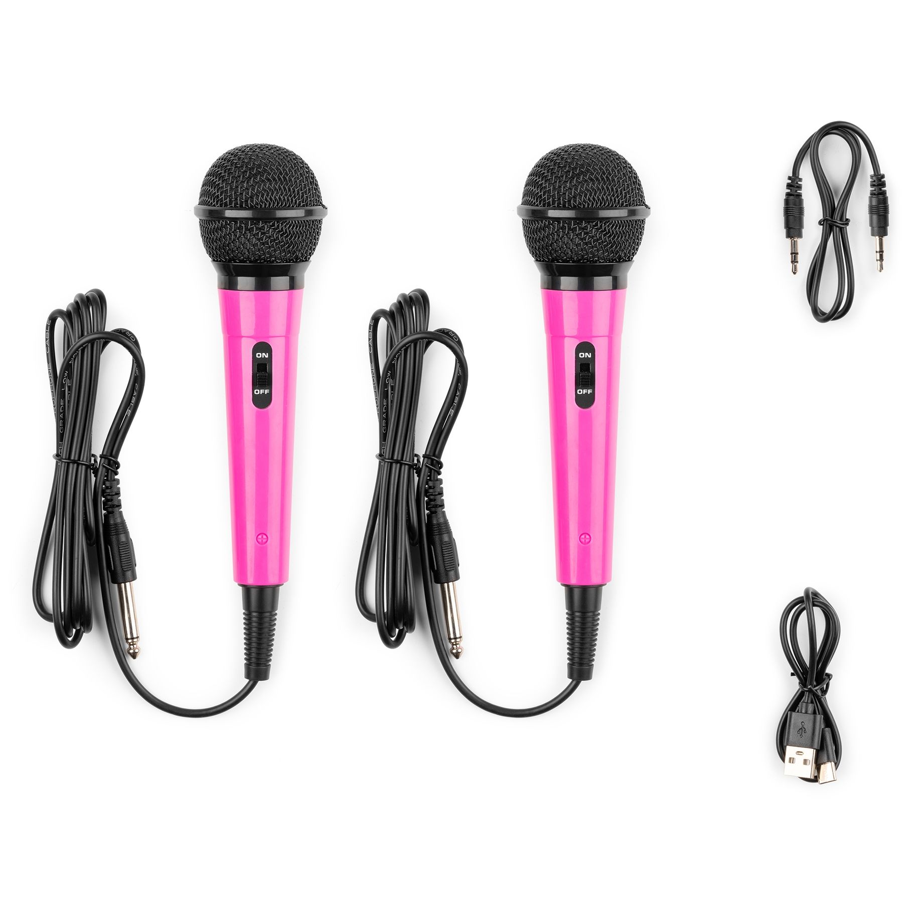KAR15P Karaoke Speaker with 2 microphones Pink