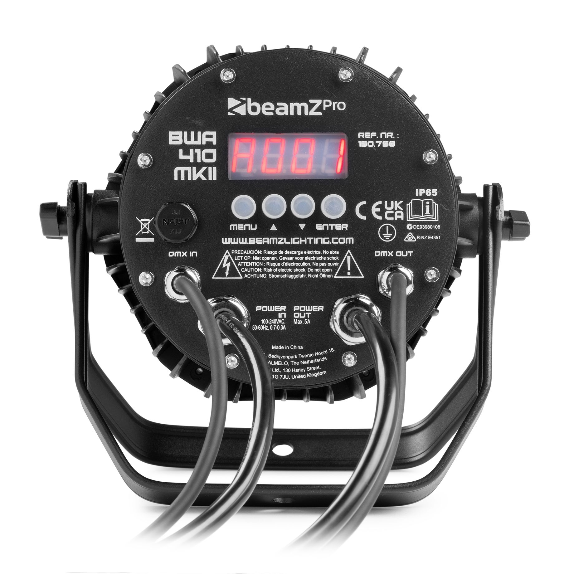 BWA410 Aluminum IP65 LED PAR MKII