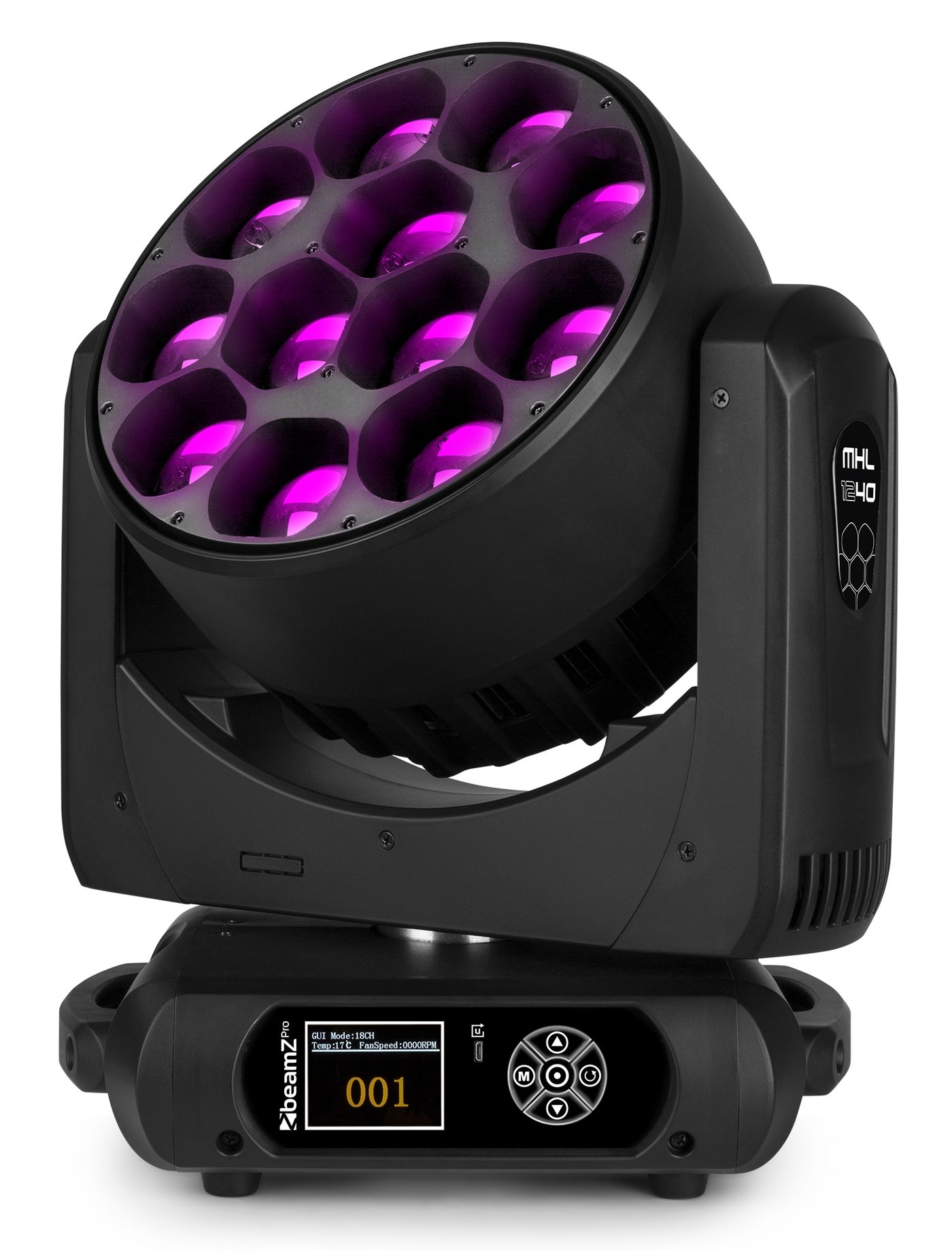 MHL1240 LED Wash Moving Head with Zoom 2pcs in Flightcase