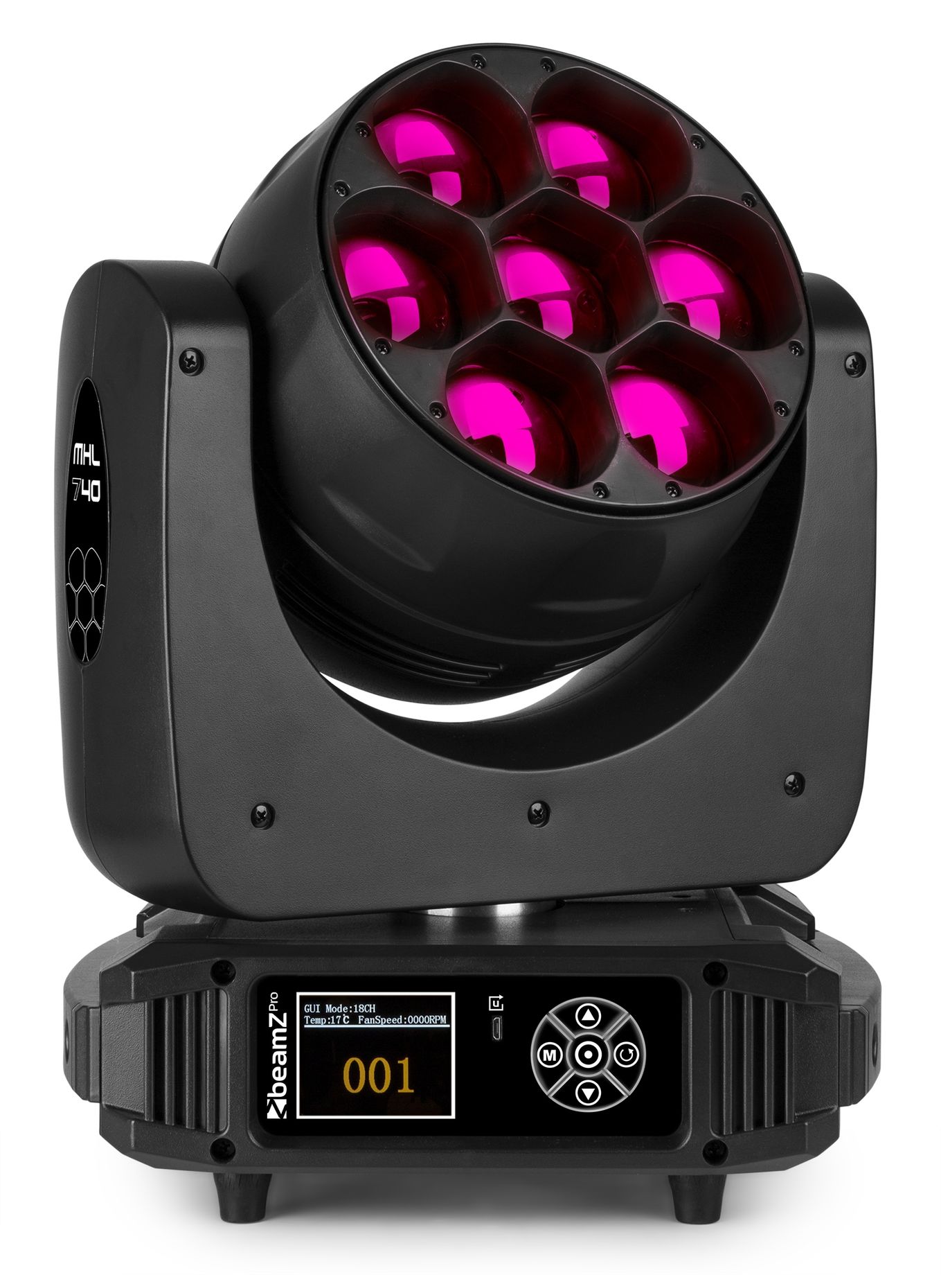 MHL740 LED Wash Moving Head with Zoom 2pcs in Flightcase