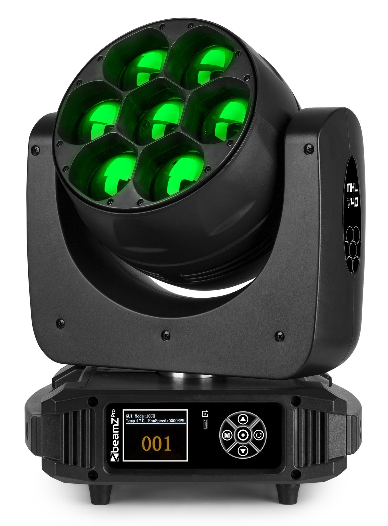 MHL740 LED Wash Moving Head with Zoom 2pcs in Flightcase