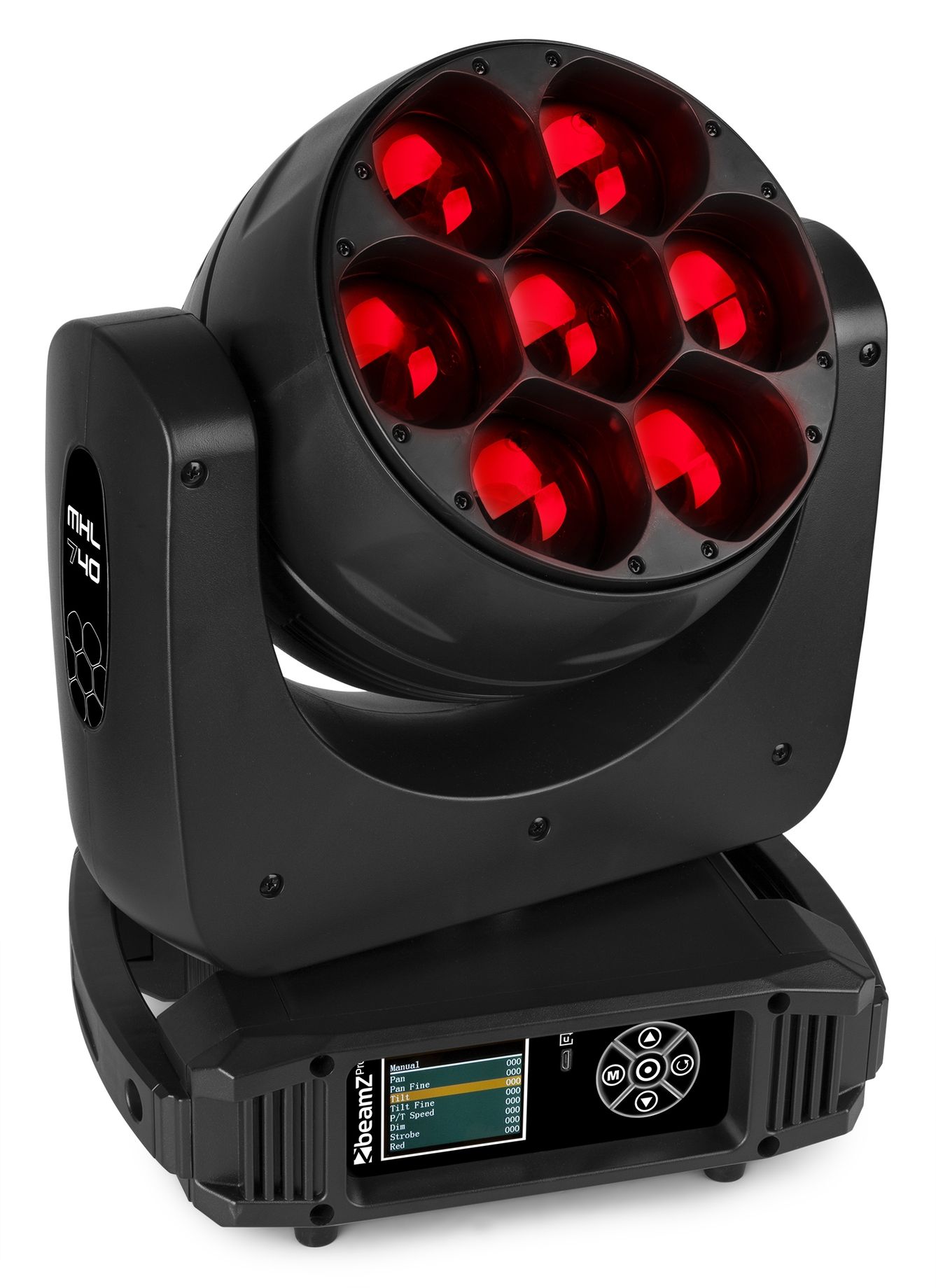 MHL740 LED Wash Moving Head with Zoom 2pcs in Flightcase