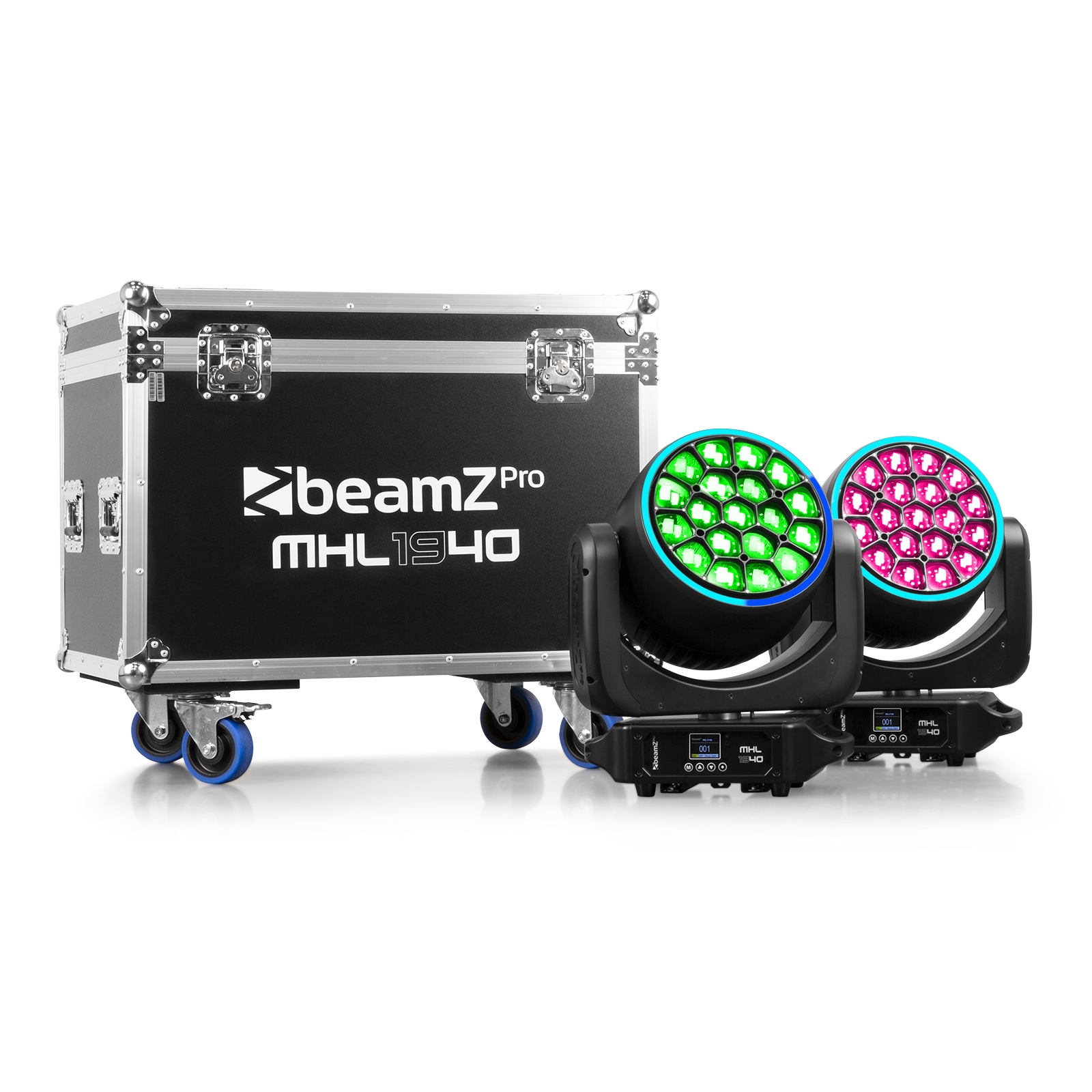 MHL1940 LED Bee Eye Moving Head with Zoom 2pcs in Flightcase