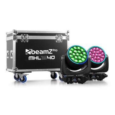 MHL1940 LED Bee Eye Moving Head with Zoom 2pcs in Flightcase