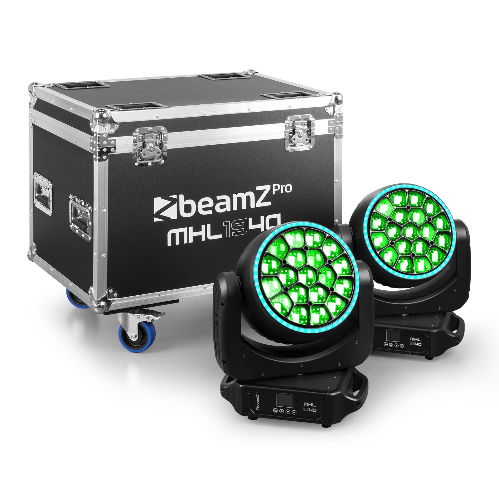 MHL1940 LED Bee Eye Moving Head with Zoom 2pcs in Flightcase