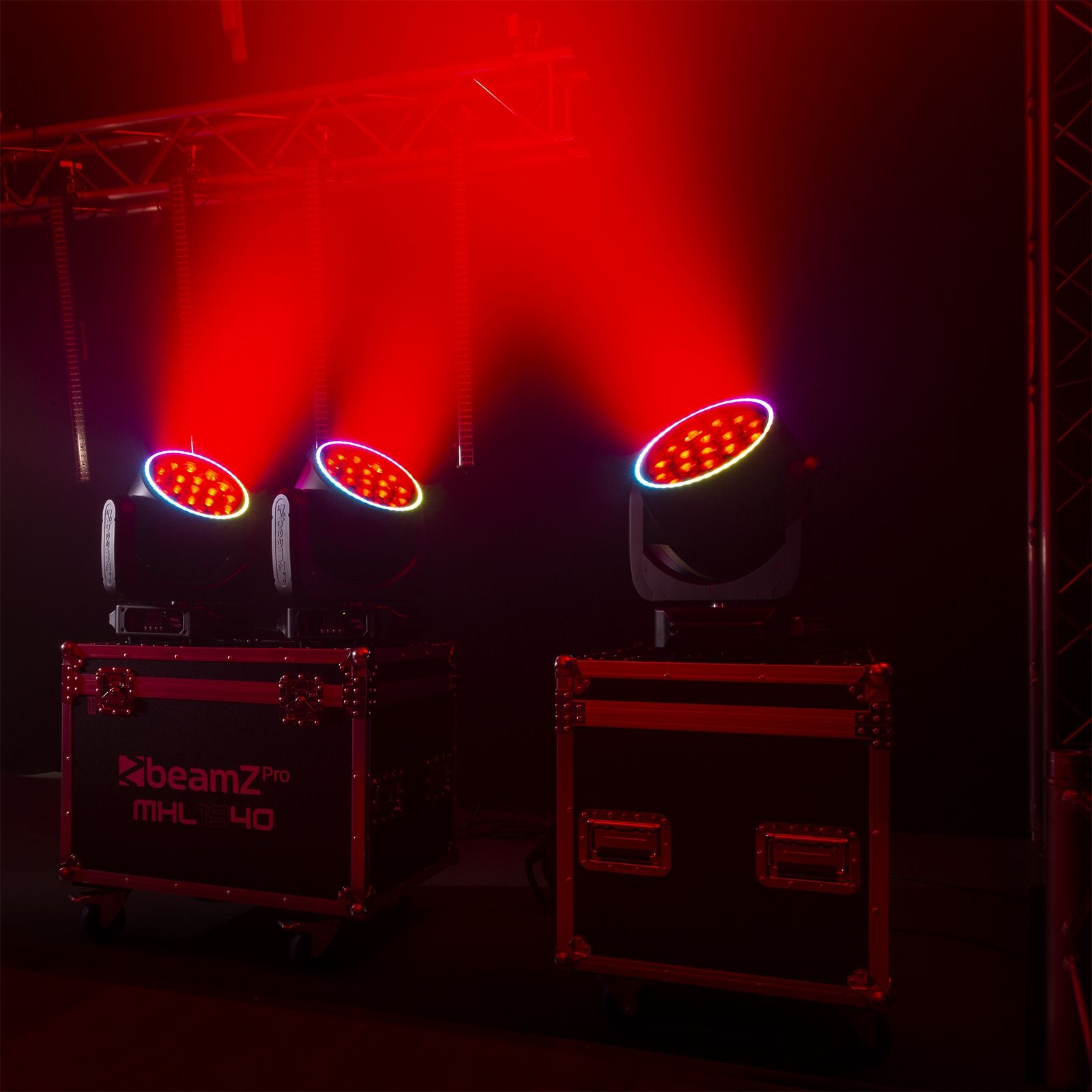 MHL1940 LED Bee Eye Moving Head with Zoom 2pcs in Flightcase