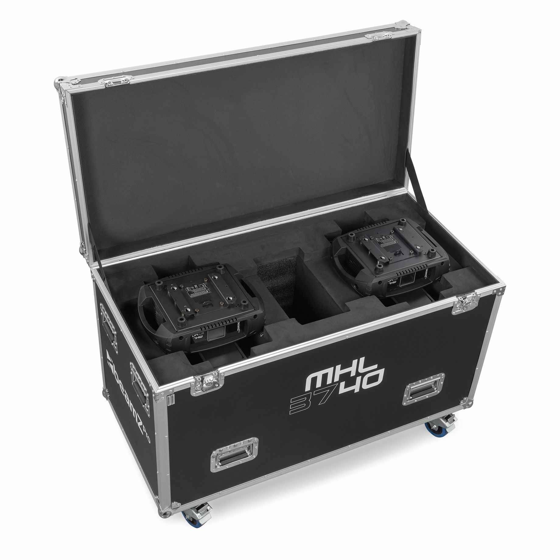 MHL3740 LED Wash Moving Head with Zoom 2pcs in Flightcase