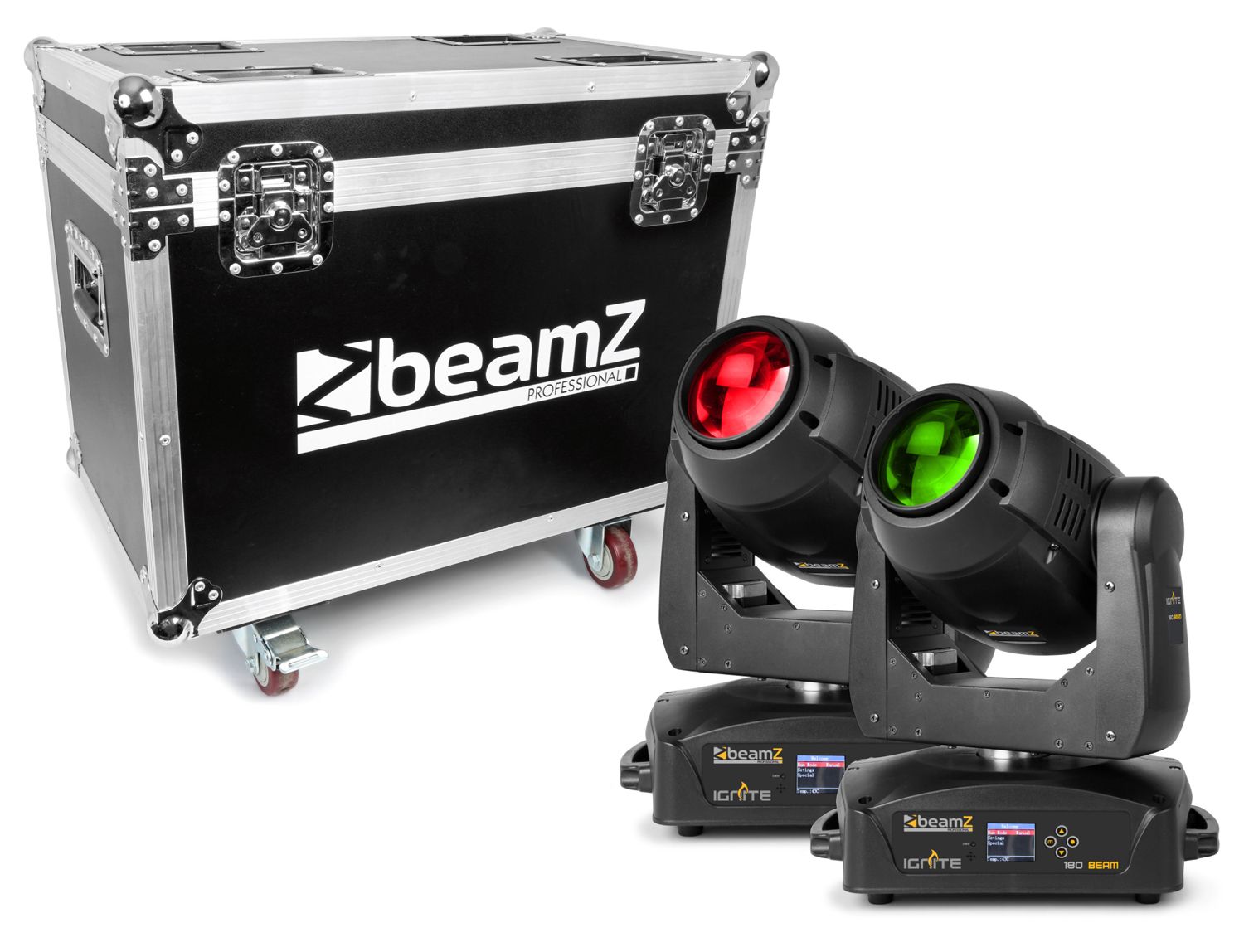 IGNITE180B LED Beam Moving Head 2pcs in Flightcase