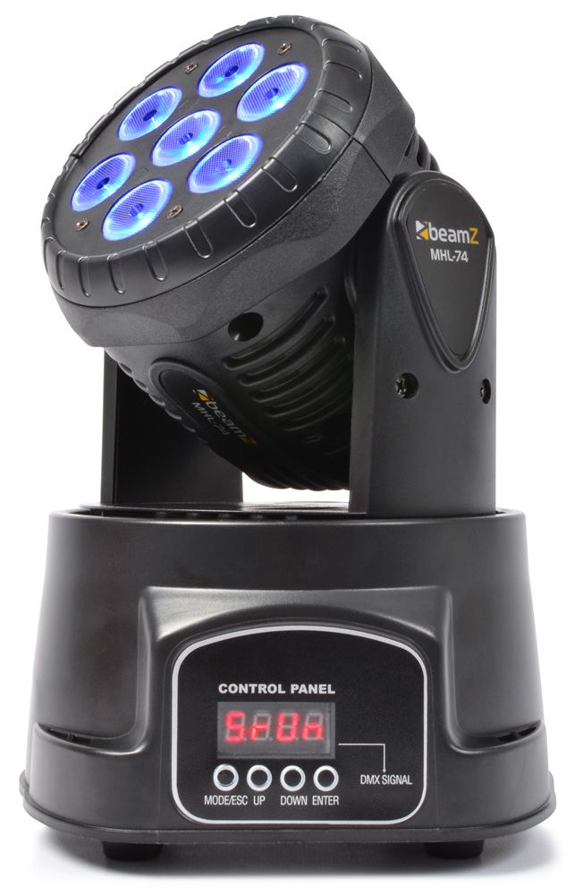 MHL74 LED Wash Moving Head 7x10W Black