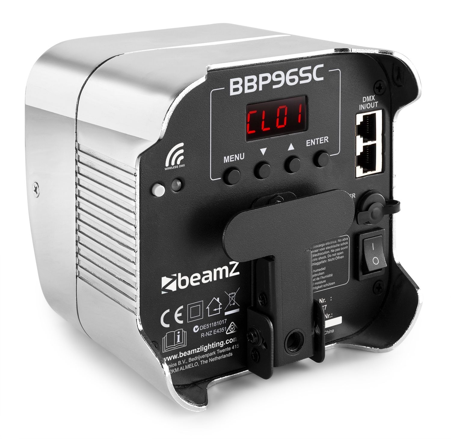 BBP96SC Battery Uplight Par 6x 12W WDMX