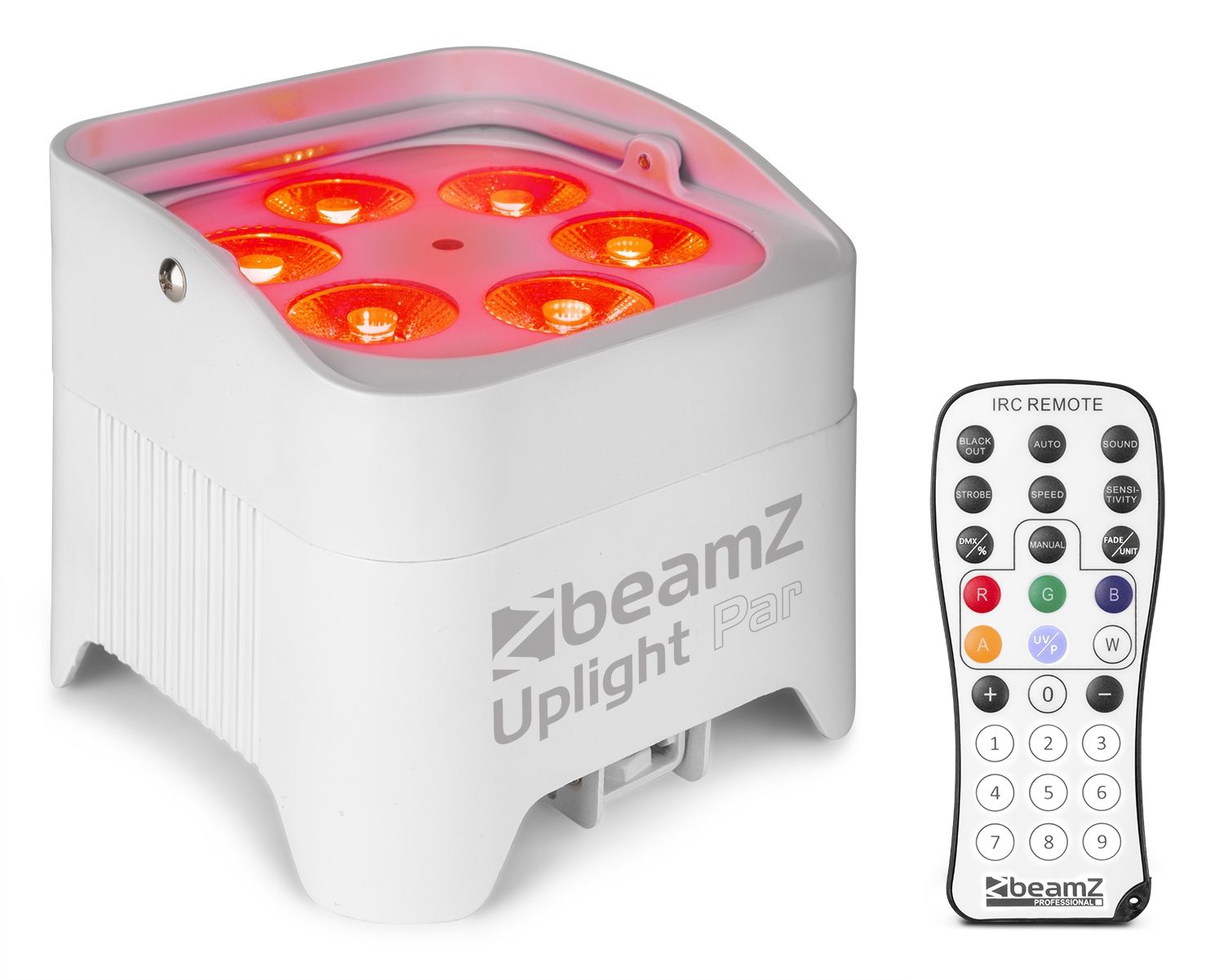 BBP96SW Battery Uplight Par 6x 12W WDMX