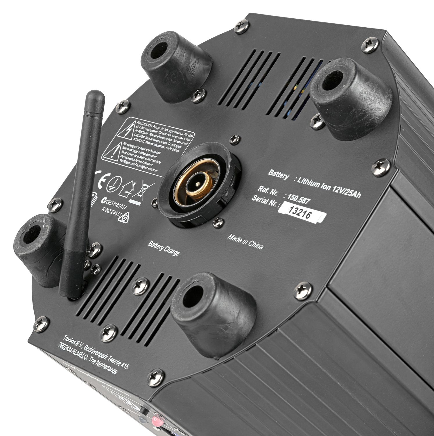 BBP60 Uplighter Set, 6 pieces in Flightcase with Charger